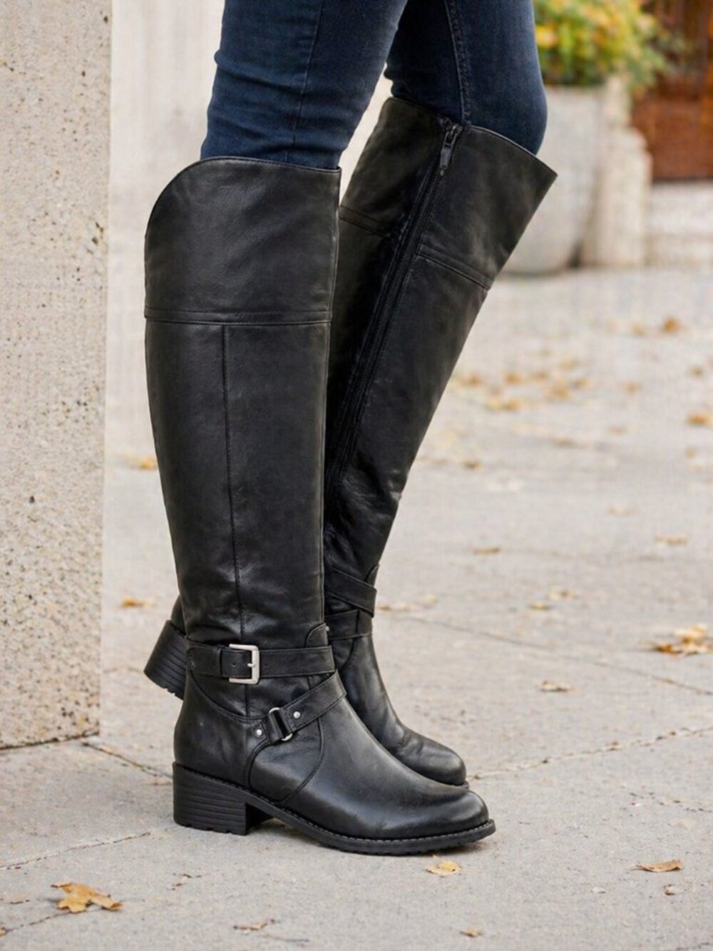 NIB - St. John’s Bay Black Riding Boots | Tall Classic Everyday Boots | Size 8.5